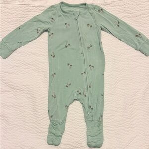 Carter's Green Palm Print Kids Footie
